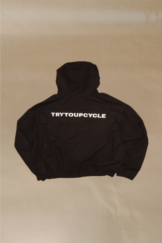 Black double zip jacket