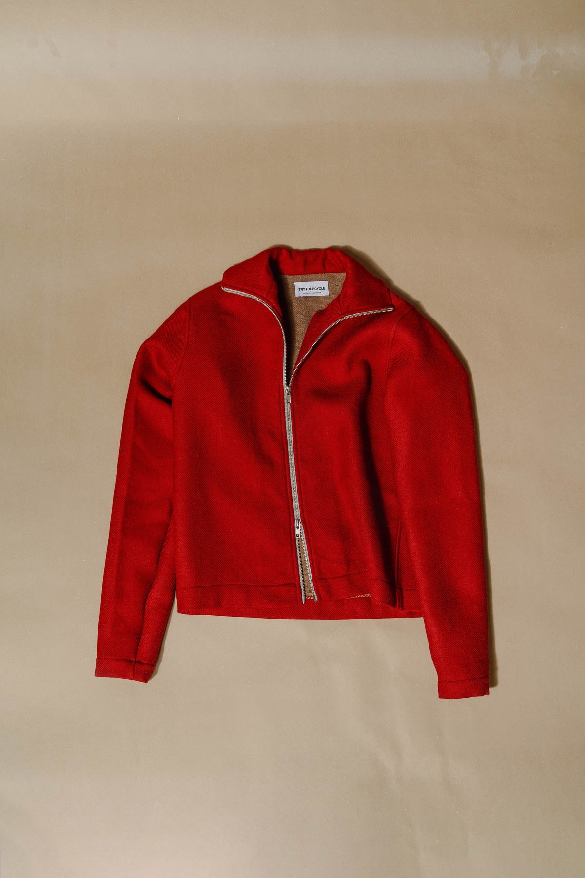 Cigarette double zipper top - Trytoupcycle