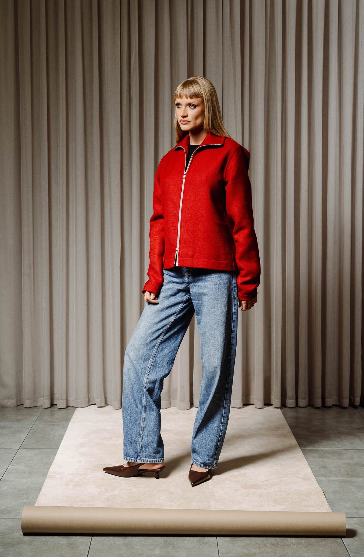 Cigarette double zipper top - Trytoupcycle