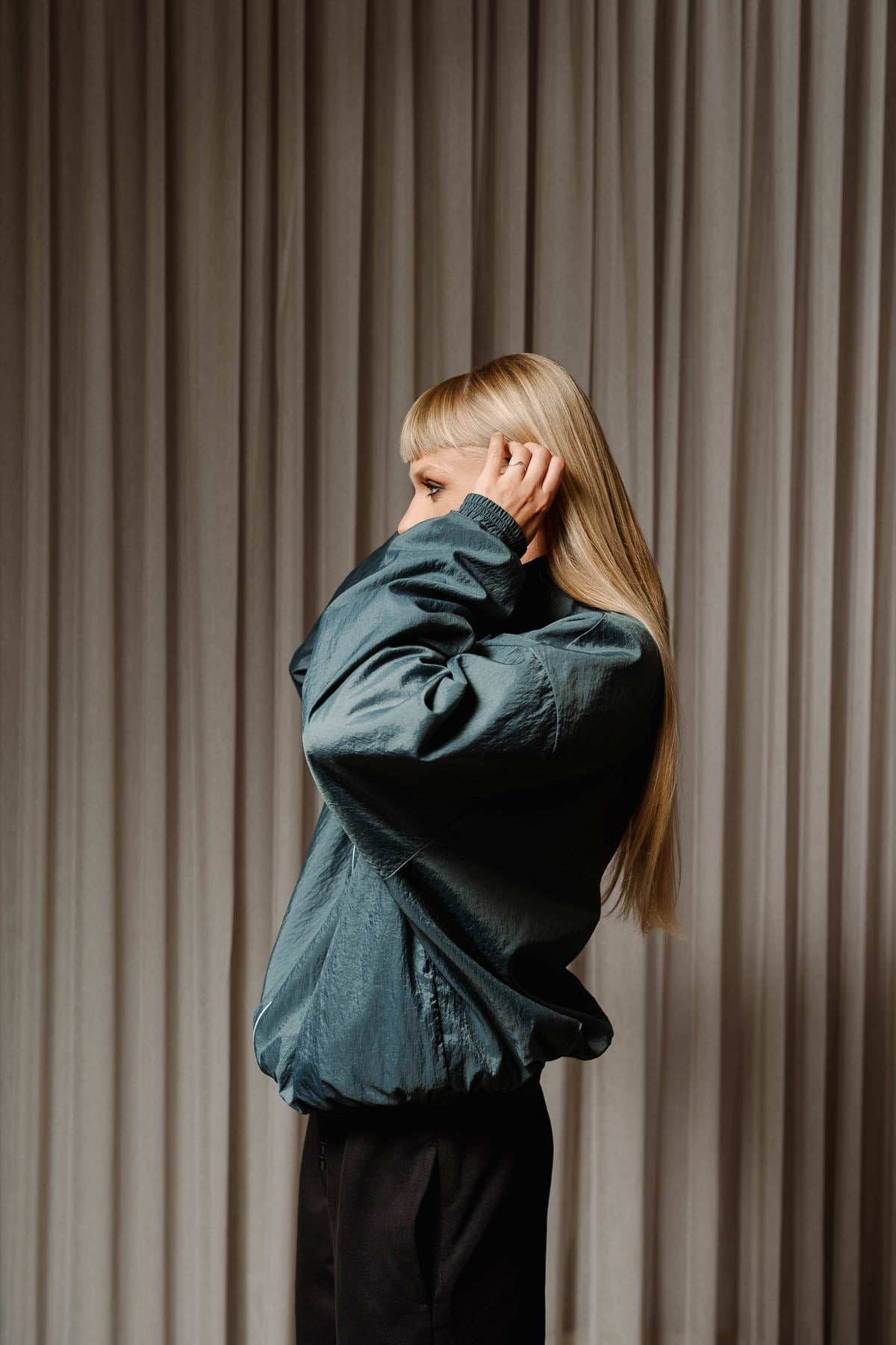 Late night summer zipper jacket - Trytoupcycle