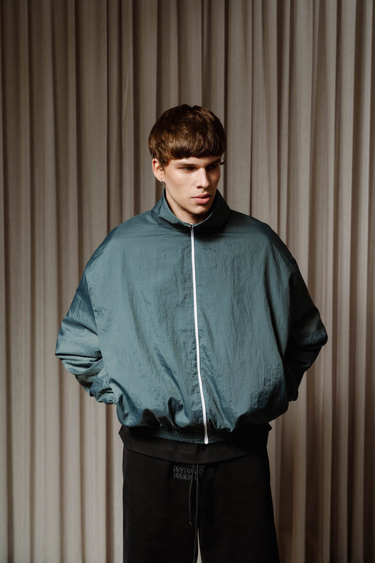 Late night summer zipper jacket - Trytoupcycle