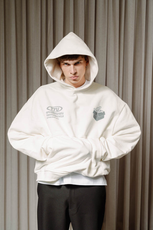 Milk hoodie - Trytoupcycle