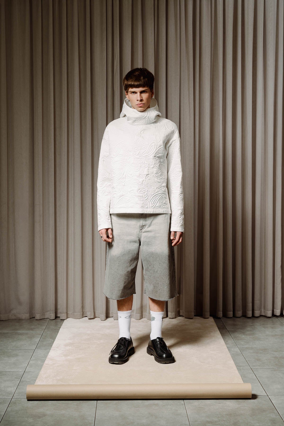 White tech hoodie - Trytoupcycle