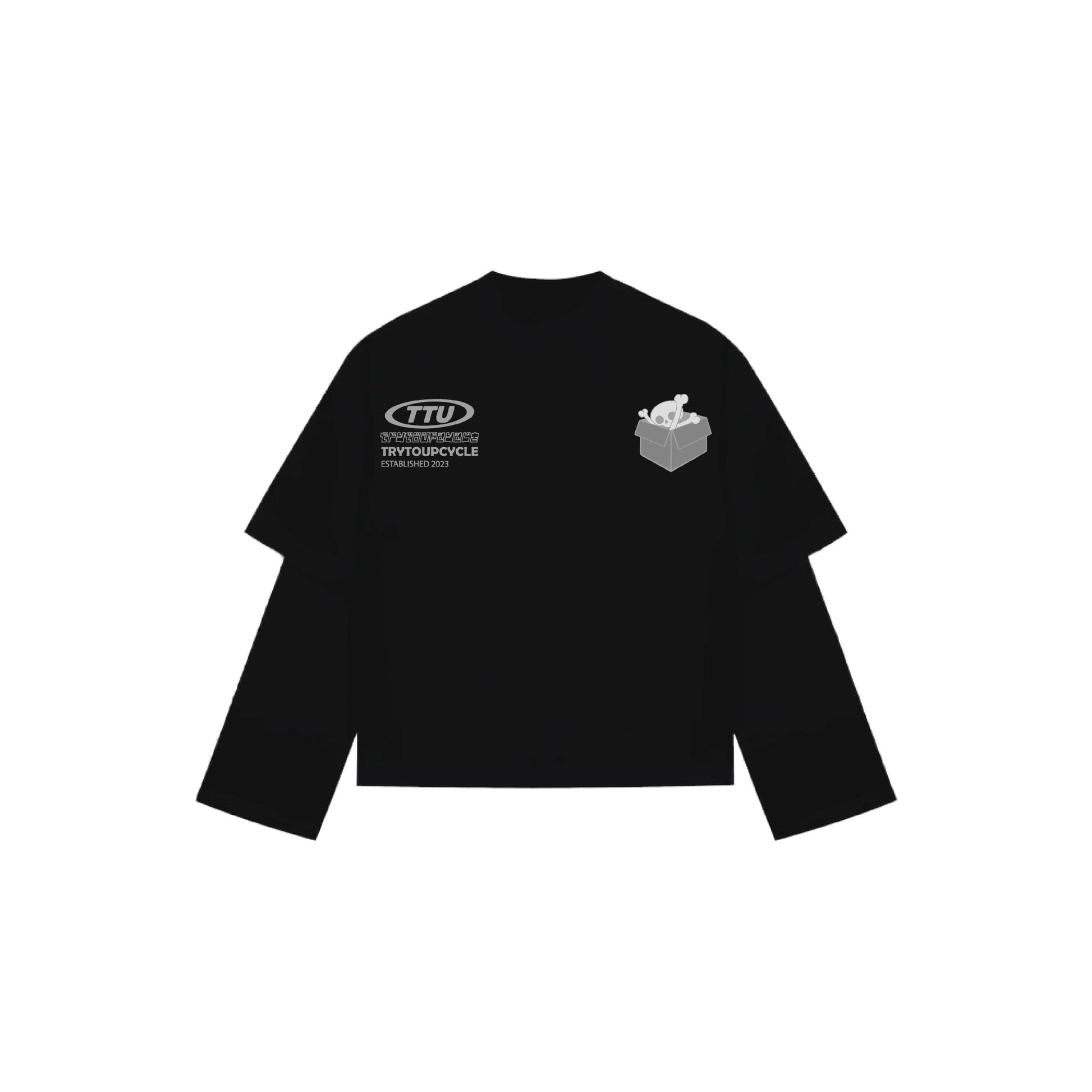 Black long sleeve tee - TTU