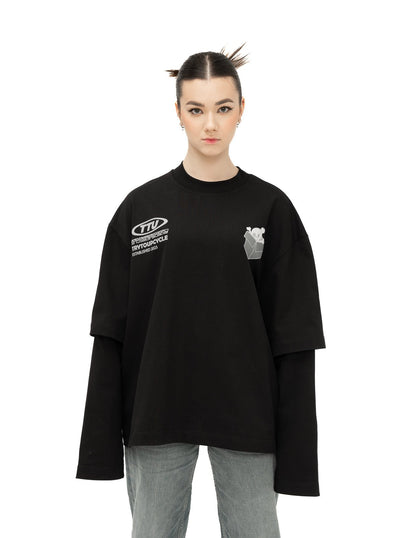 Black long sleeve tee - TTU