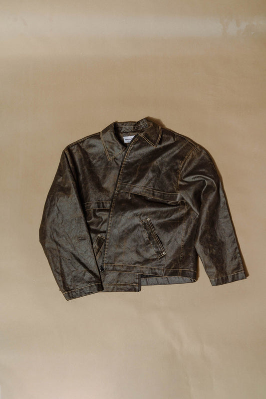 Brown vintage jacket - Trytoupcycle