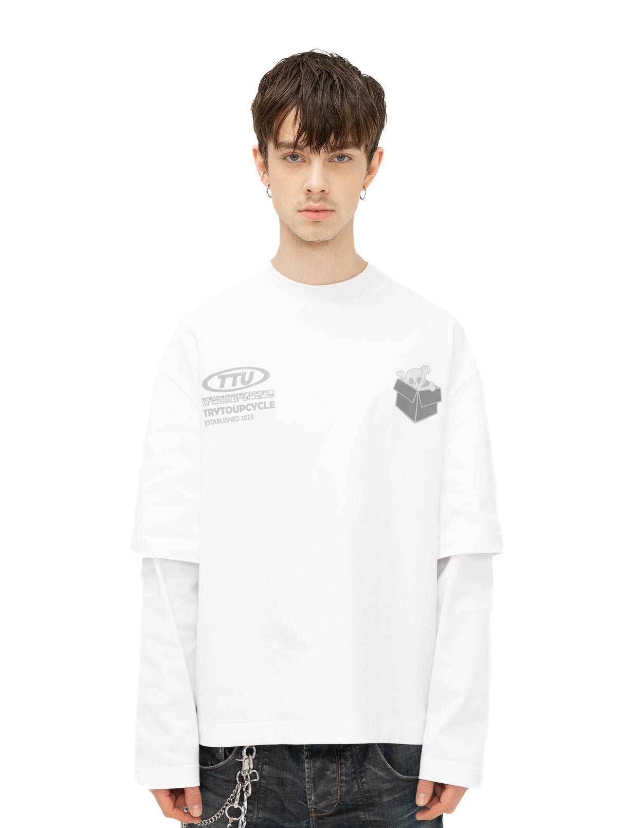 White long sleeve tee - TTU